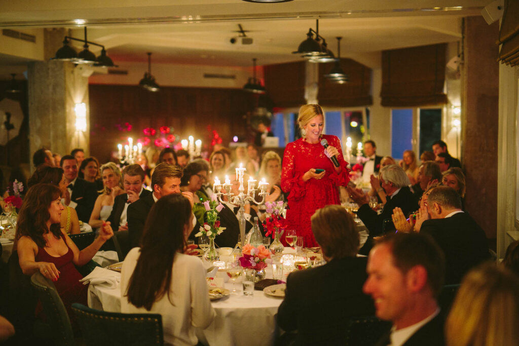 Soho House gesetztes Dinner Hochzeit